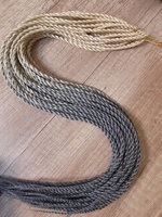 Сенегальские косы омбре блонд-серый