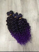 Афролоконы омбре Т1В/PURPLE  30см