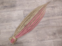 Комплект DE дред крафтовых блонд+розовый