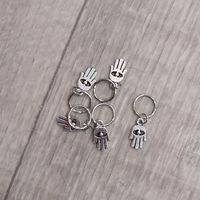 Набор украшений рука хамса (5шт) золото,серебро