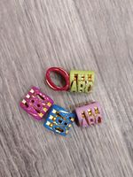 Бусины пластик (широкое ушко) 5шт