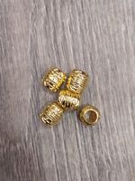 Бусины пластик золото 5 шт