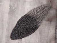 Афролоконы 50см мелк.волна крючок #TGREY