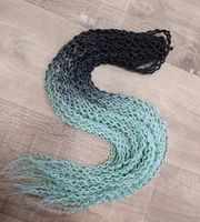 Афрокудри черно-мятные