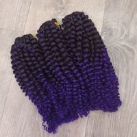 Афрокудри омбре фиолет